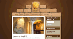 Desktop Screenshot of mayagrillrestaurant.com